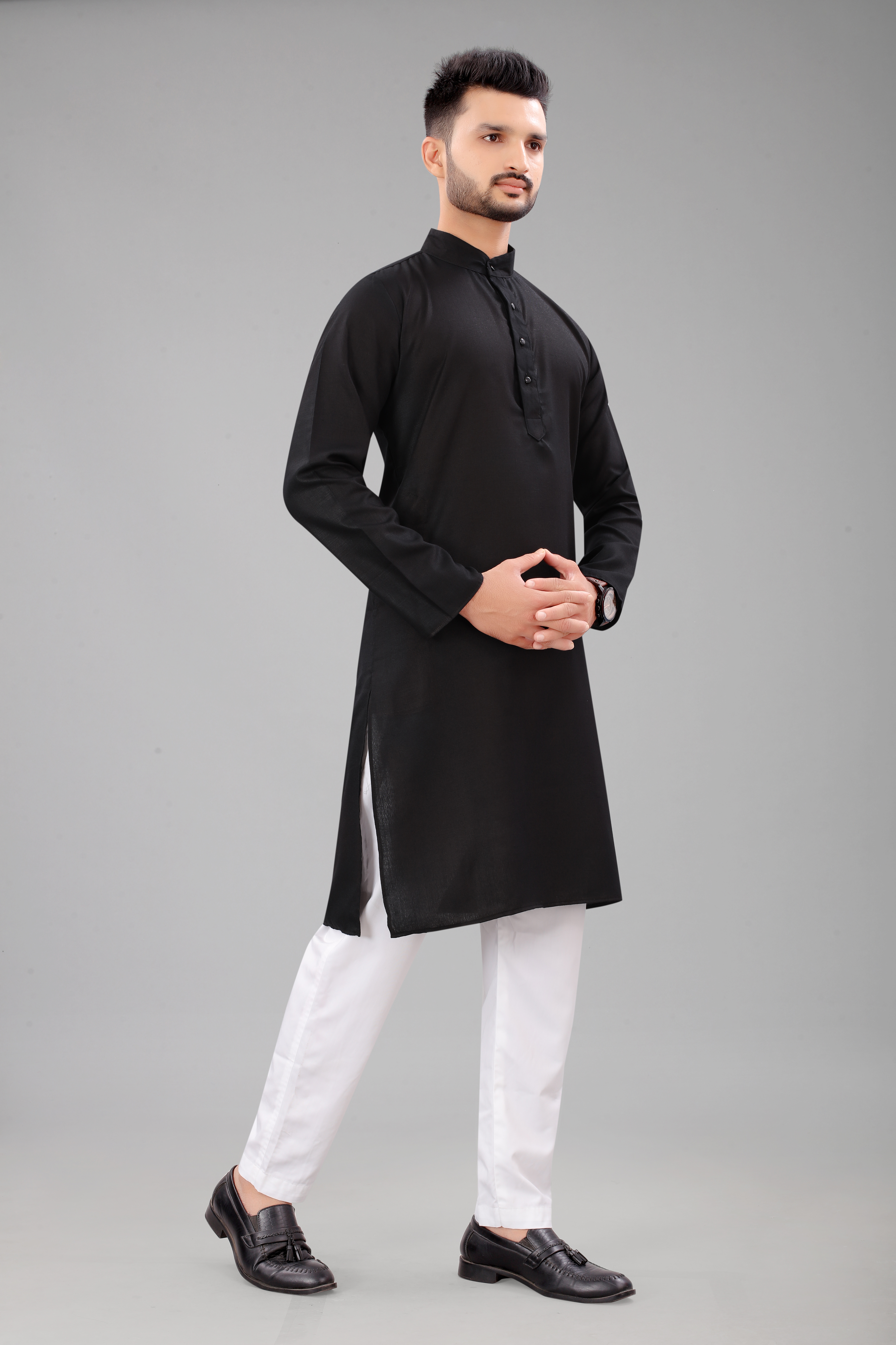 Black Casual Wear Kurta  Buy Black Kurta For Mens Online At Best Prices In India