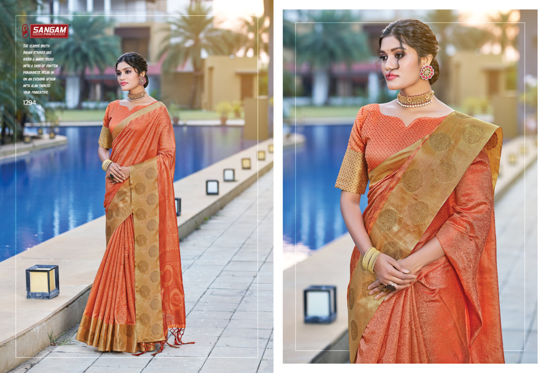 Sangam Gulzar Festive Shreeya Rich Pallu Buy Saree Catalog Wholesale