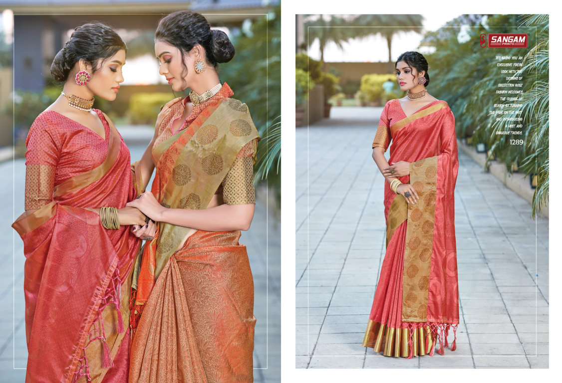 Sangam Gulzar Festive Shreeya Rich Pallu Buy Saree Catalog Wholesale