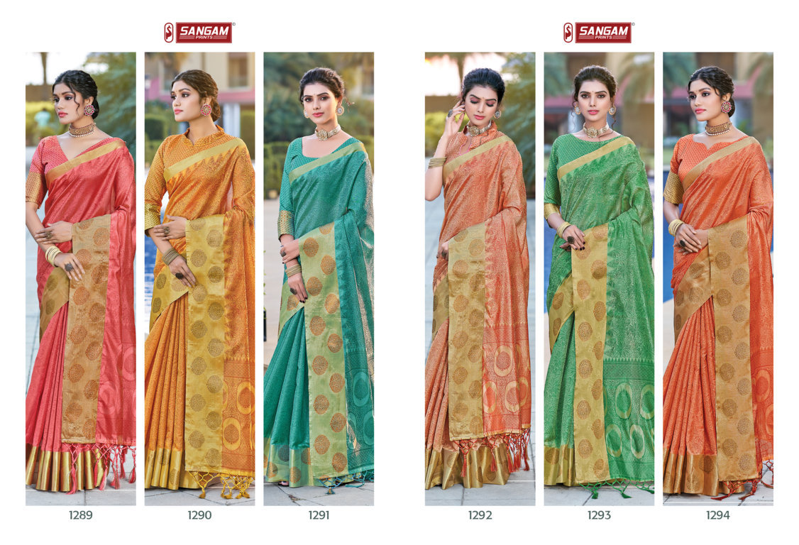 Sangam Gulzar Festive Shreeya Rich Pallu Buy Saree Catalog Wholesale