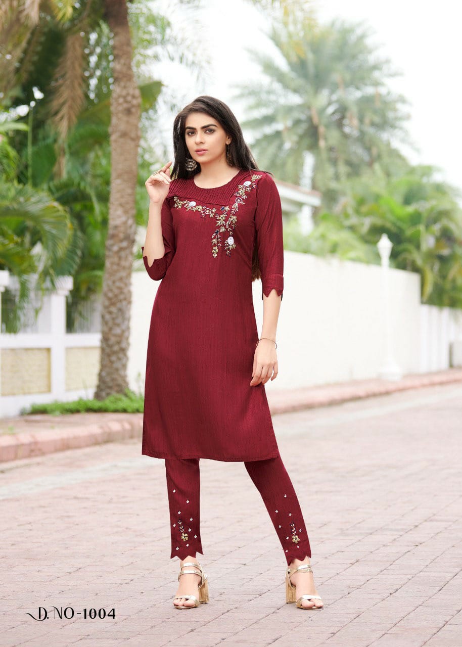 Aarohi  Buy Wholesale Designer Kurti With Bottom In India