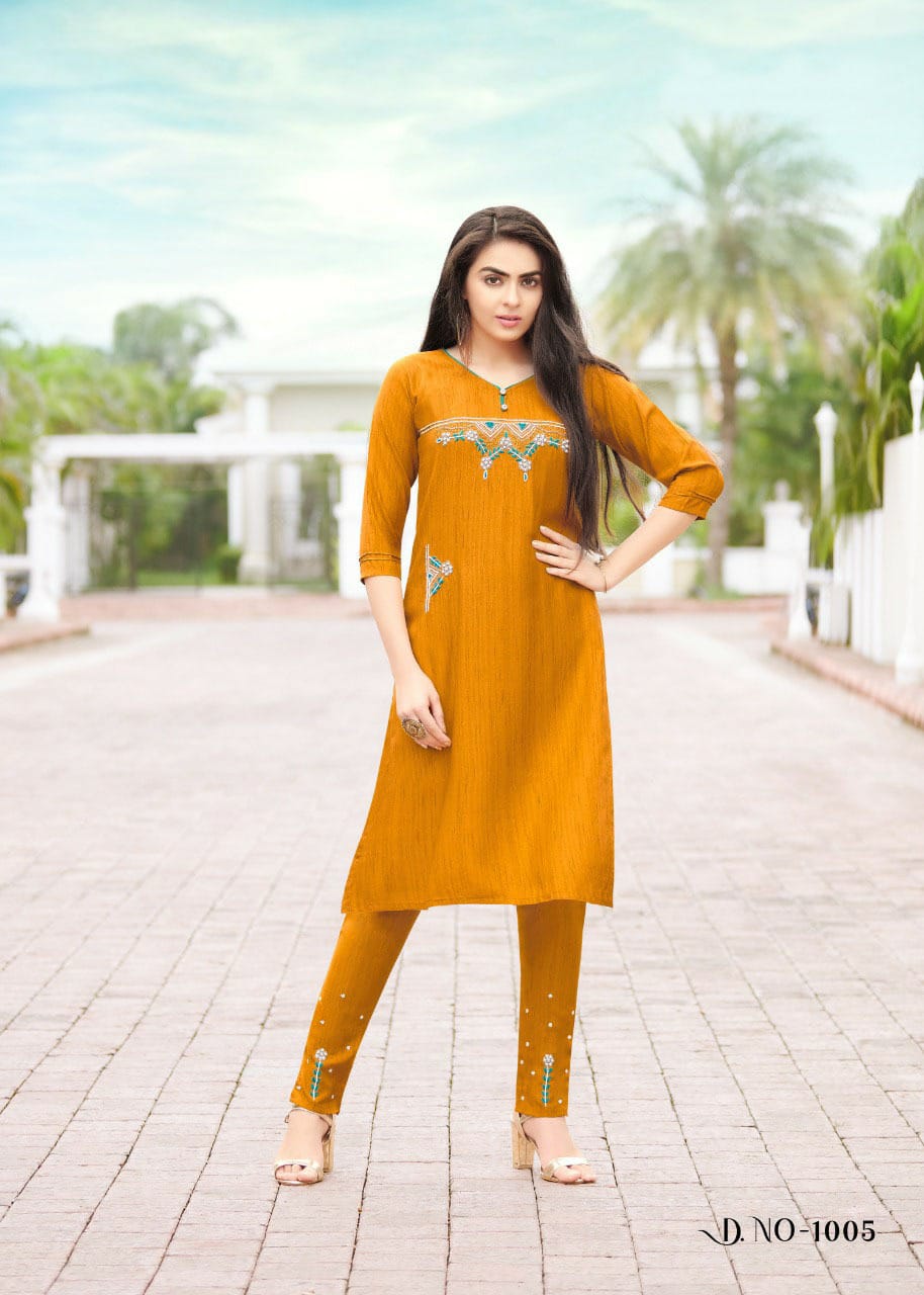 Aarohi  Buy Wholesale Designer Kurti With Bottom In India