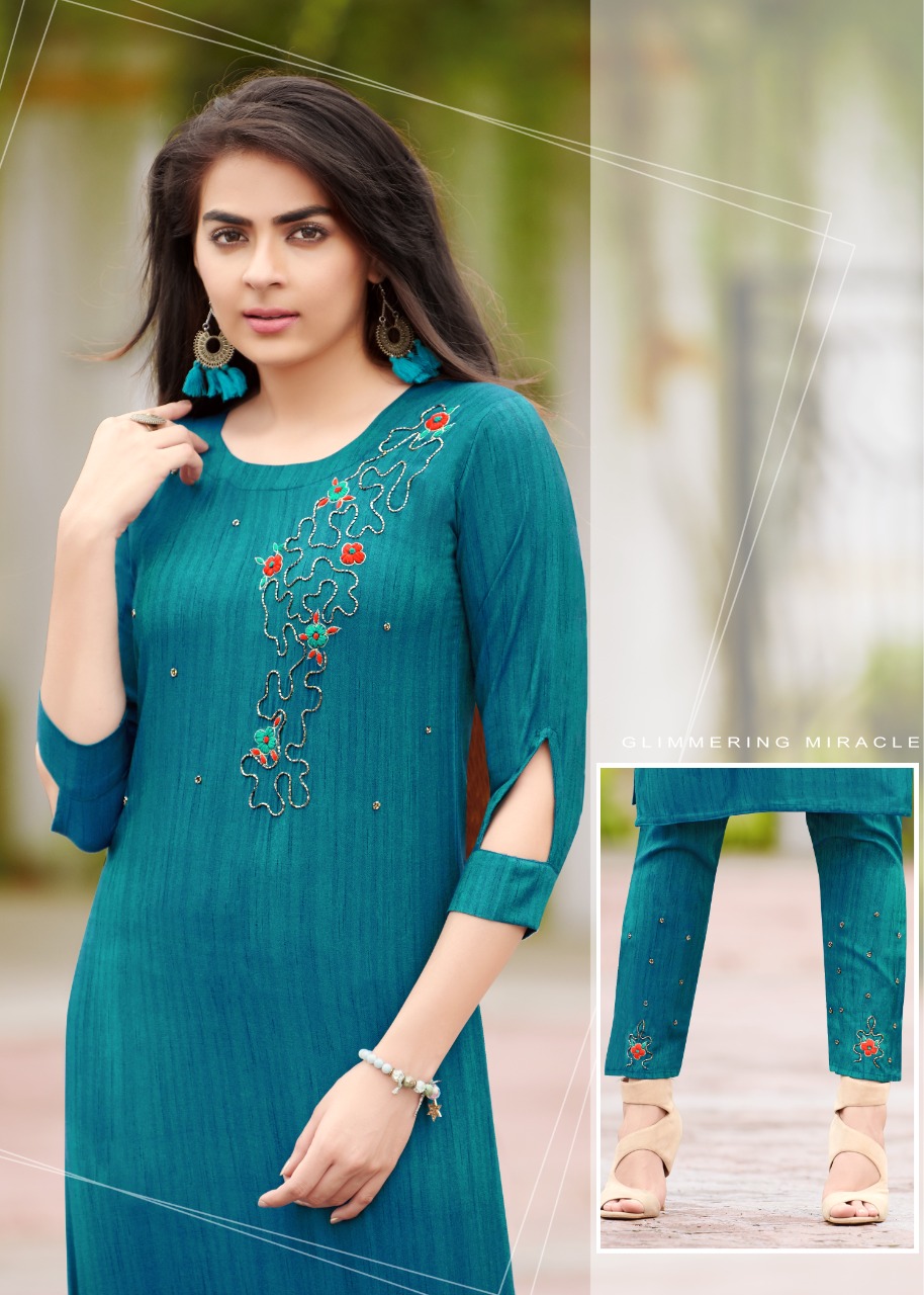 Aarohi  Buy Wholesale Designer Kurti With Bottom In India