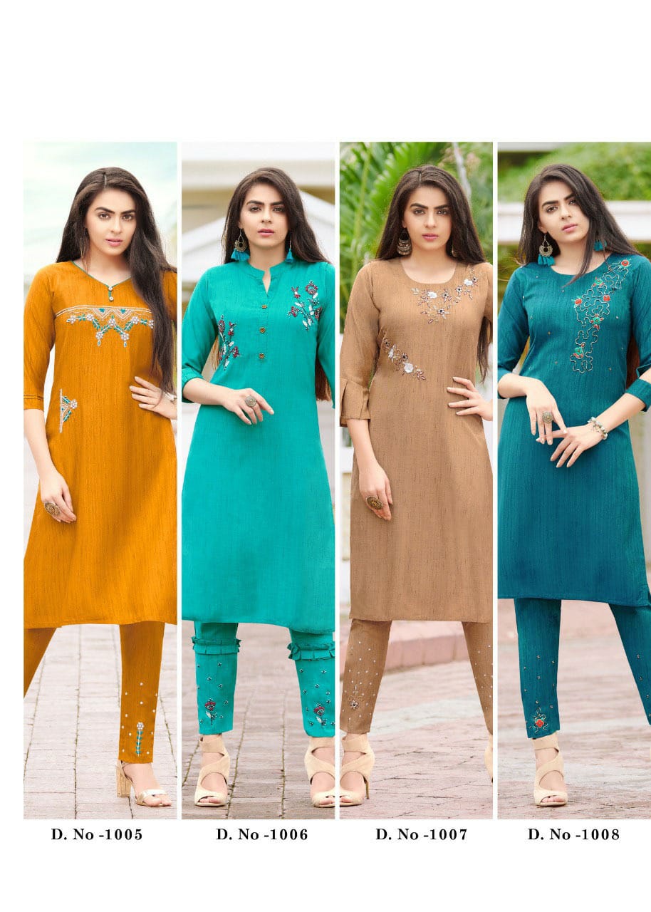Aarohi  Buy Wholesale Designer Kurti With Bottom In India