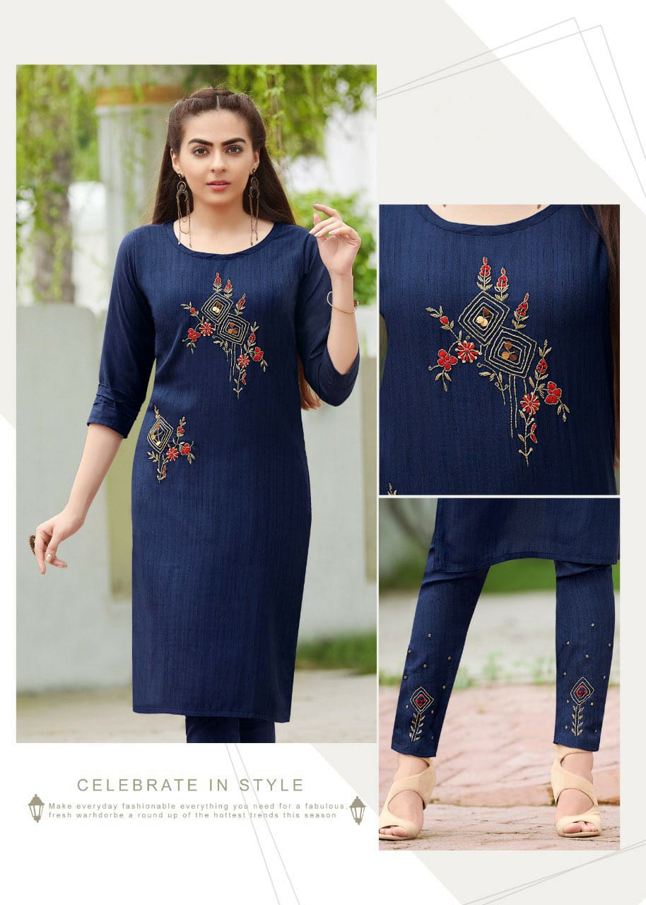 Aarohi  Buy Wholesale Designer Kurti With Bottom In India
