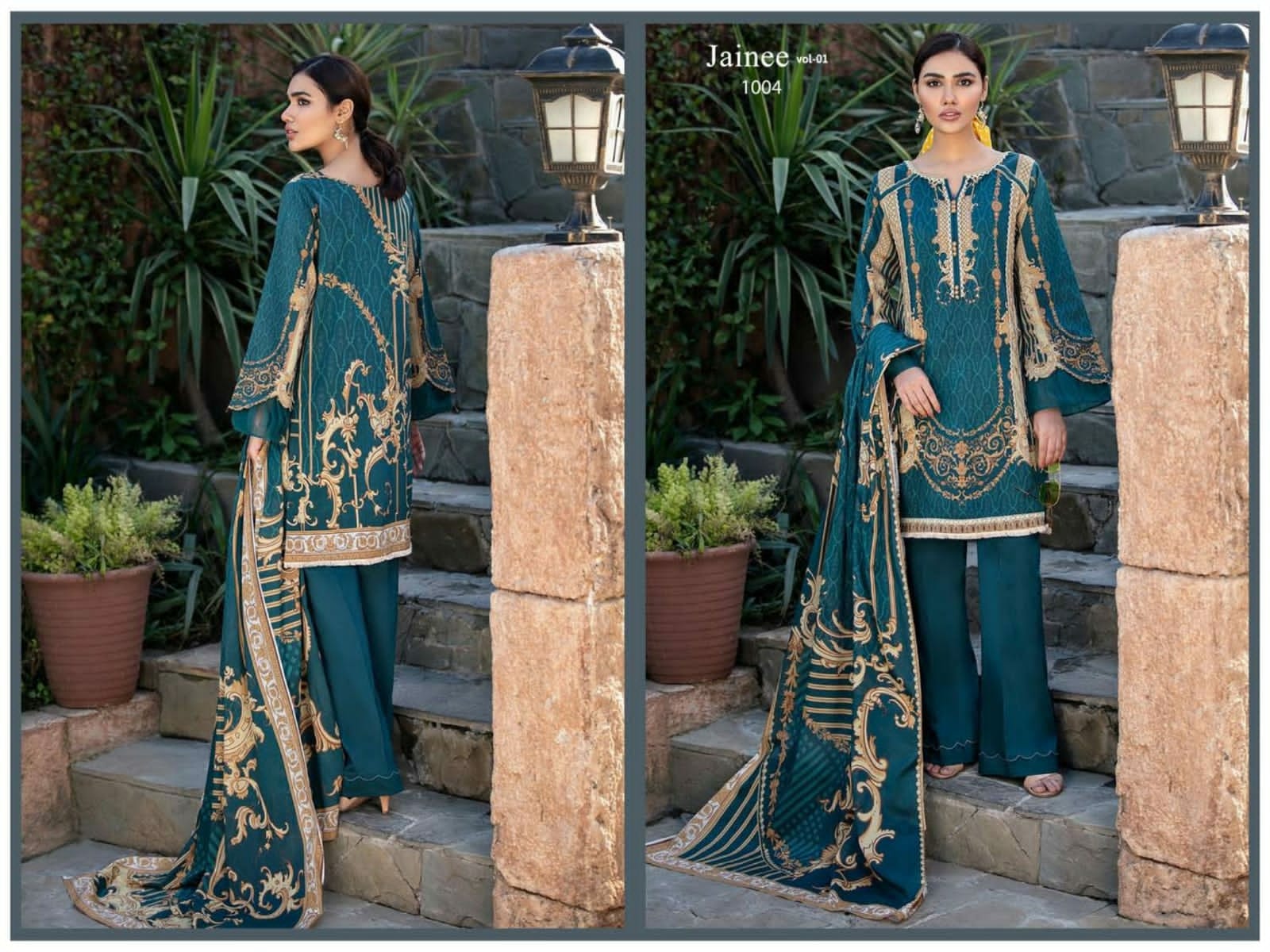 Agha Noor Jainee Vol  1 Luxury Lawn Karachi Cotton Catalog