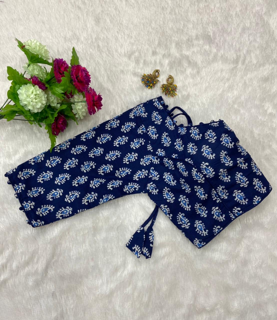 Ajrak Print Blouse Buy Readymade Blouse Wholesale In Surat