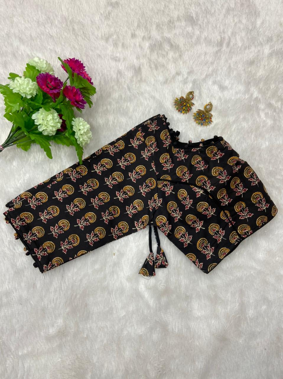 Ajrak Print Blouse Buy Readymade Blouse Wholesale In Surat