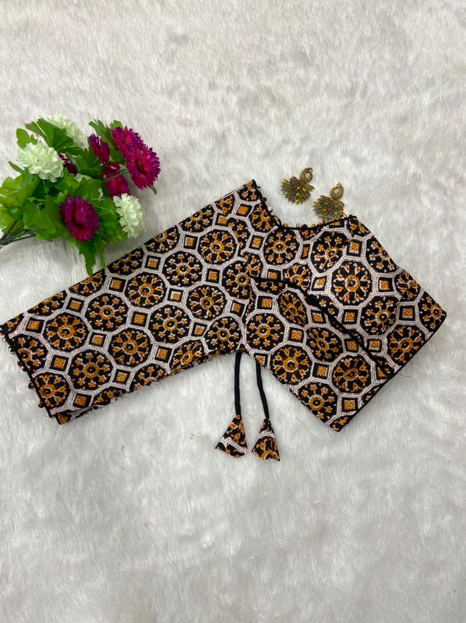 Ajrak Print Blouse Buy Readymade Blouse Wholesale In Surat