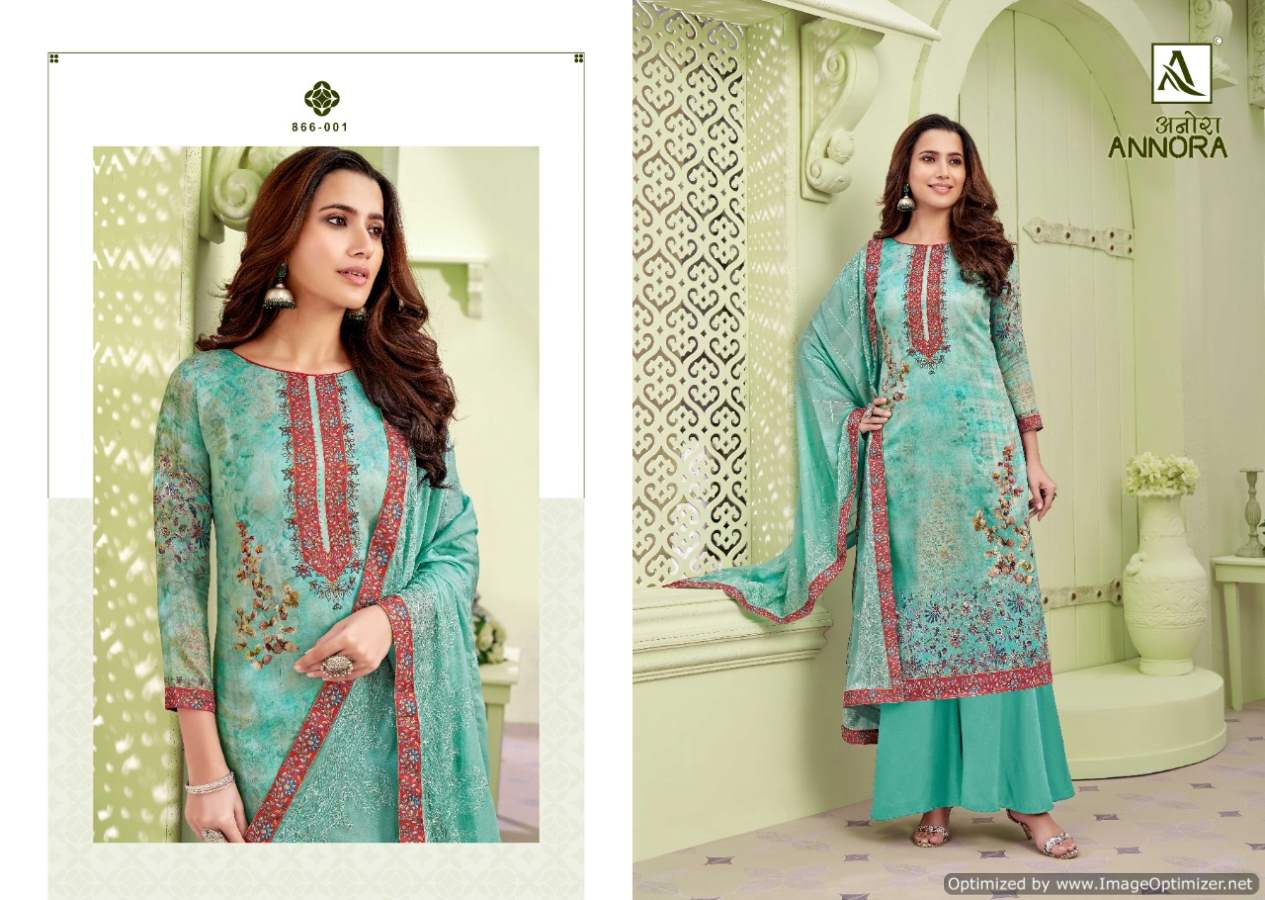 Alok Annora Digital Print Jam Designer Dress Material Catalog