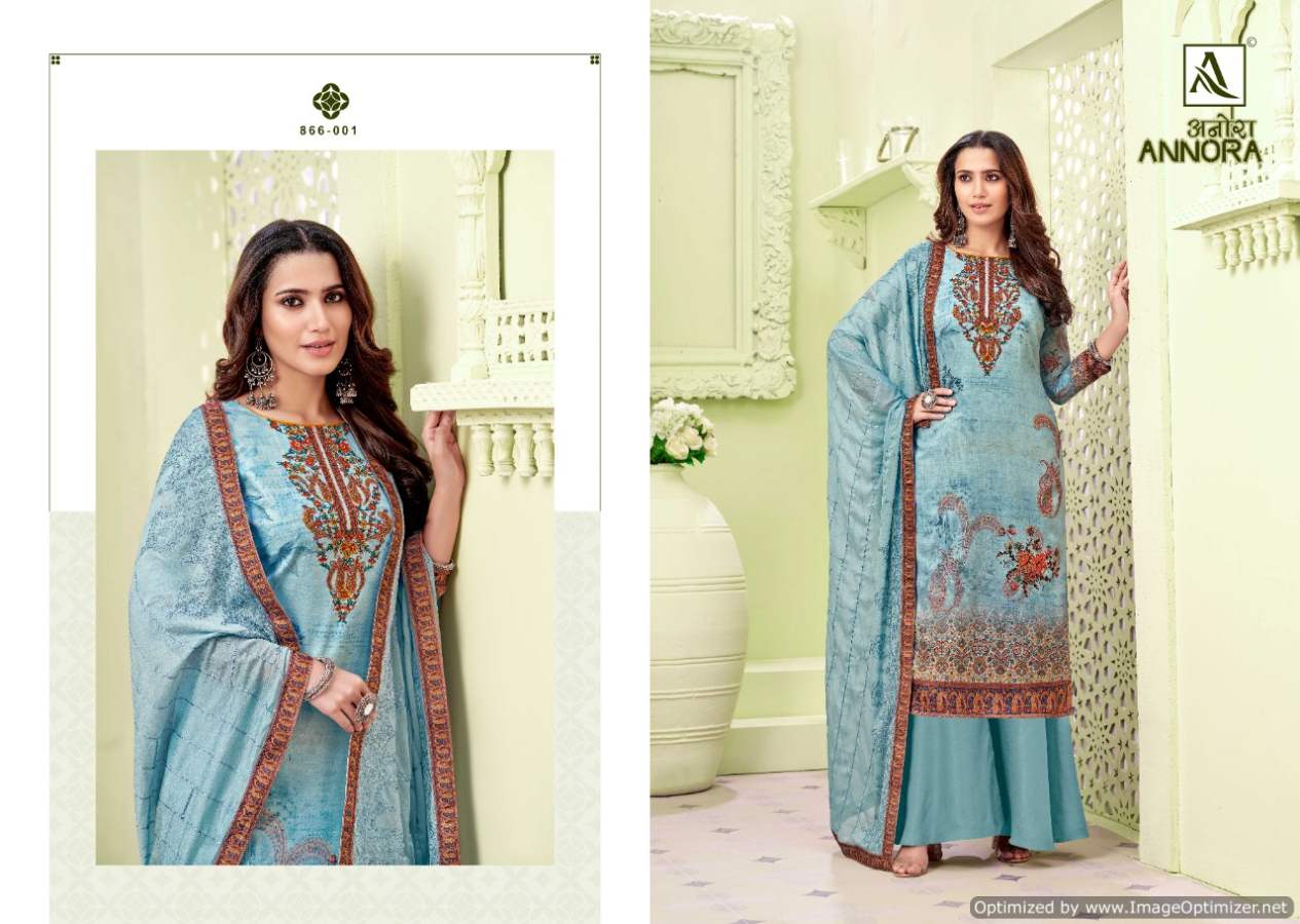 Alok Annora Digital Print Jam Designer Dress Material Catalog