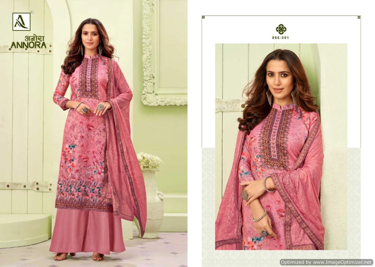 Alok Annora Digital Print Jam Designer Dress Material Catalog
