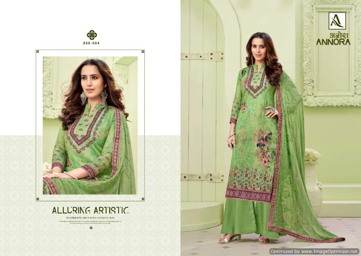 Alok Annora Digital Print Jam Designer Dress Material Catalog