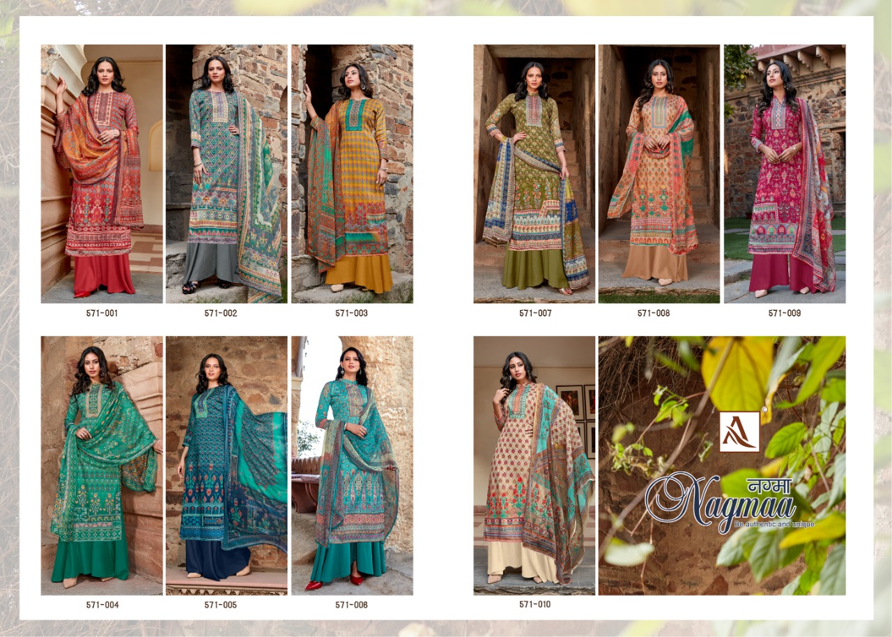 Alok  Nagmaa Jam Cotton  Wholesale Dress Materials Catalog