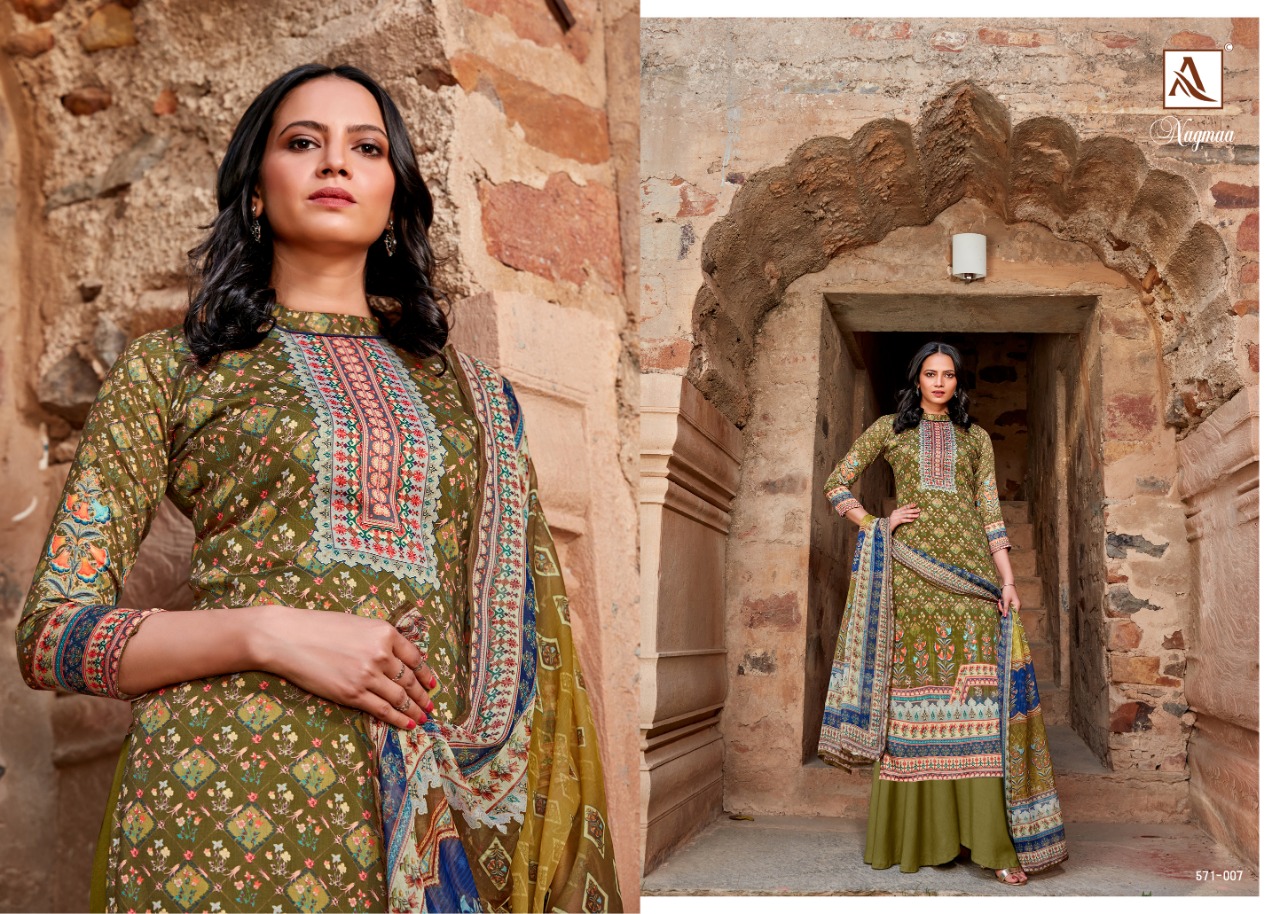 Alok  Nagmaa Jam Cotton  Wholesale Dress Materials Catalog