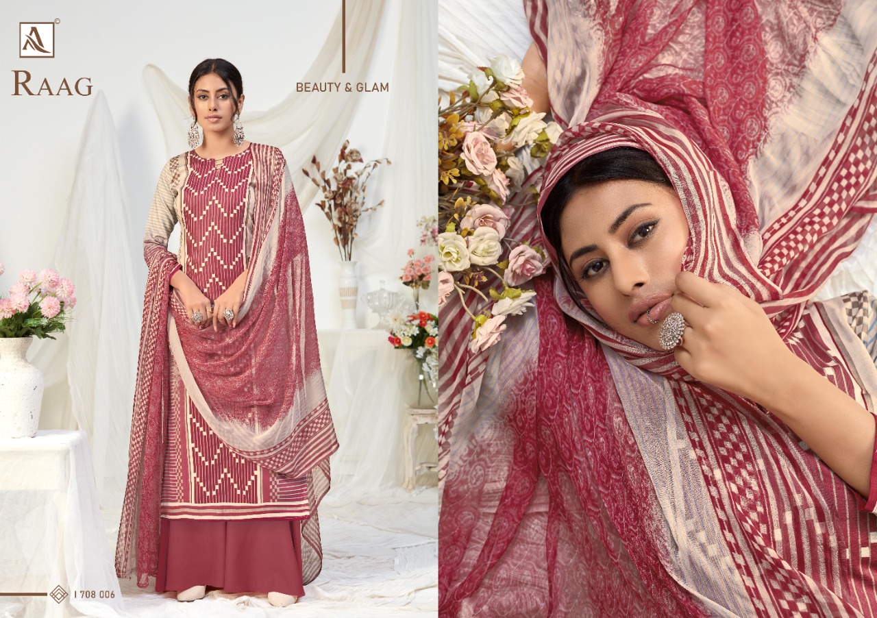 Alok  Raag Jam Cotton Casual Wear Dress Material