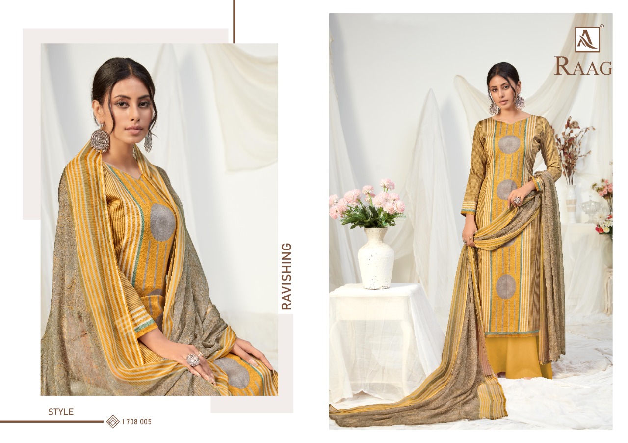 Alok  Raag Jam Cotton Casual Wear Dress Material