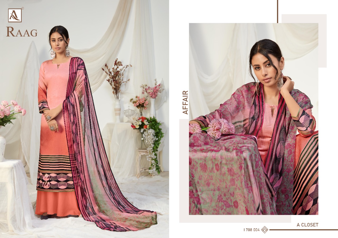 Alok  Raag Jam Cotton Casual Wear Dress Material
