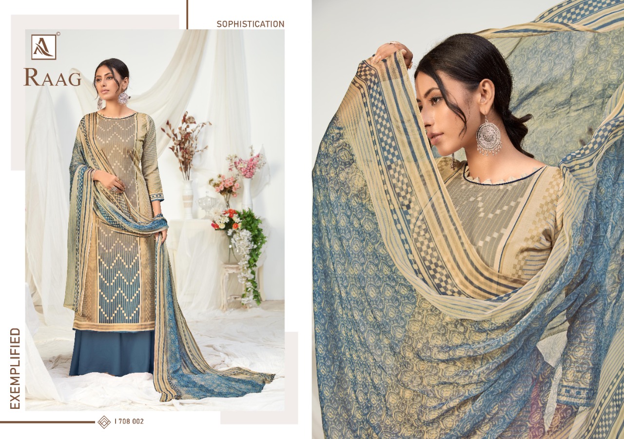 Alok  Raag Jam Cotton Casual Wear Dress Material