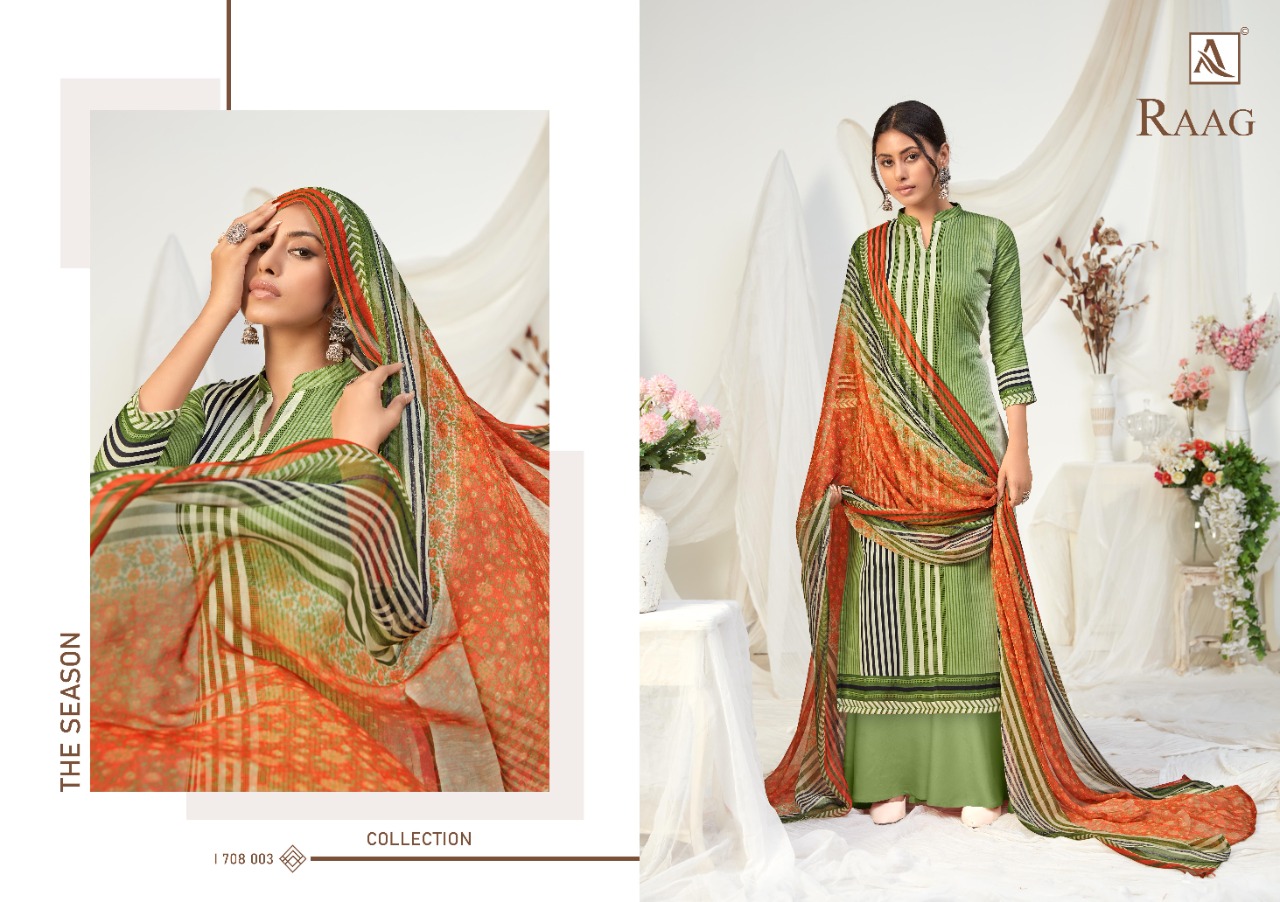 Alok  Raag Jam Cotton Casual Wear Dress Material