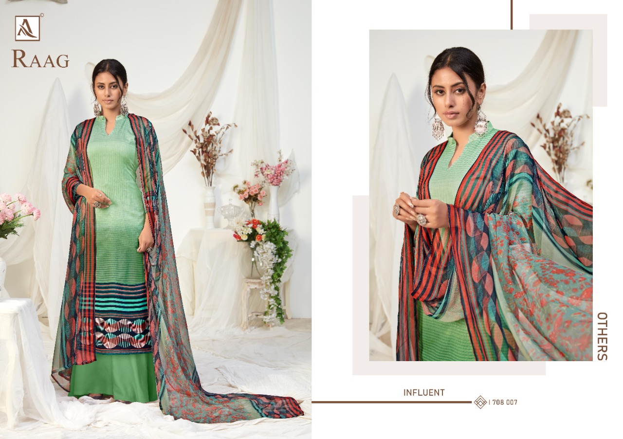 Alok  Raag Jam Cotton Casual Wear Dress Material