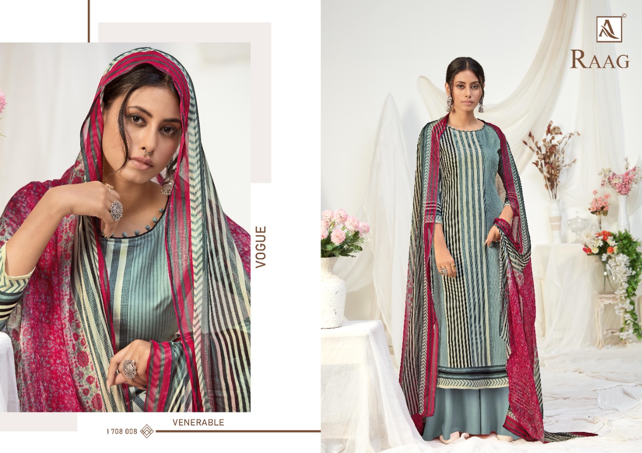 Alok  Raag Jam Cotton Casual Wear Dress Material