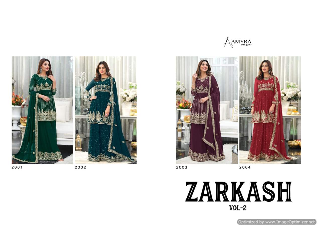 Amyra Zarkash  Vol 2 Exclusive Wear Designer Salwar Kameez Catalog