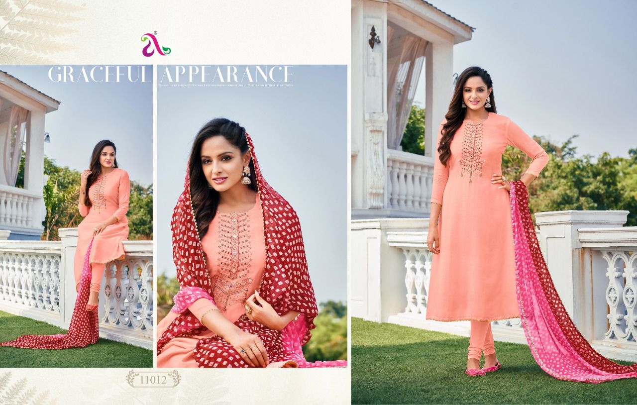 Angroop Dairy Milk Vol  35 Chanderi Cotton Dress Material Catlaog