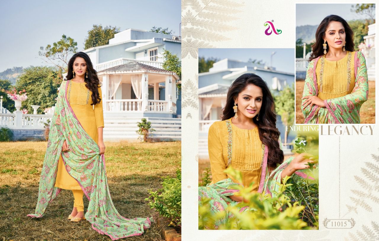 Angroop Dairy Milk Vol  35 Chanderi Cotton Dress Material Catlaog