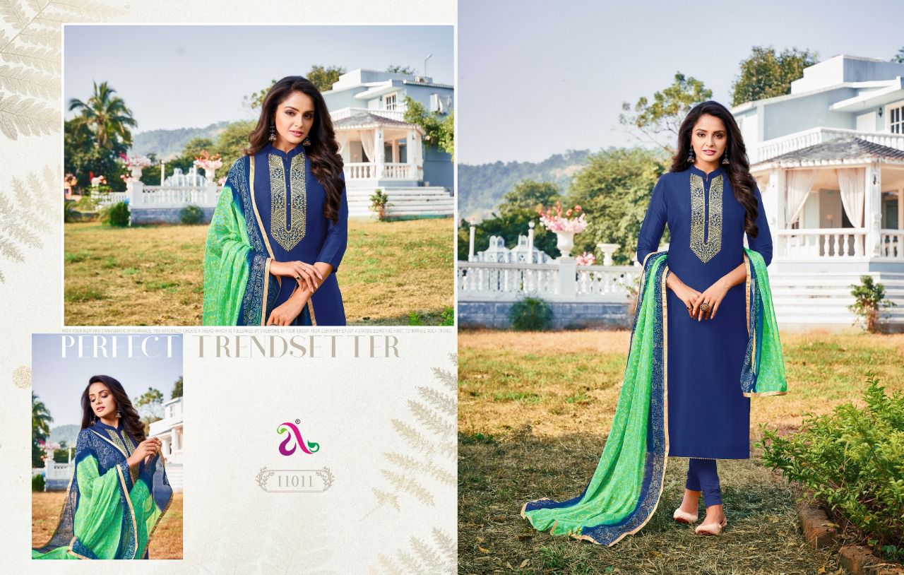 Angroop Dairy Milk Vol  35 Chanderi Cotton Dress Material Catlaog