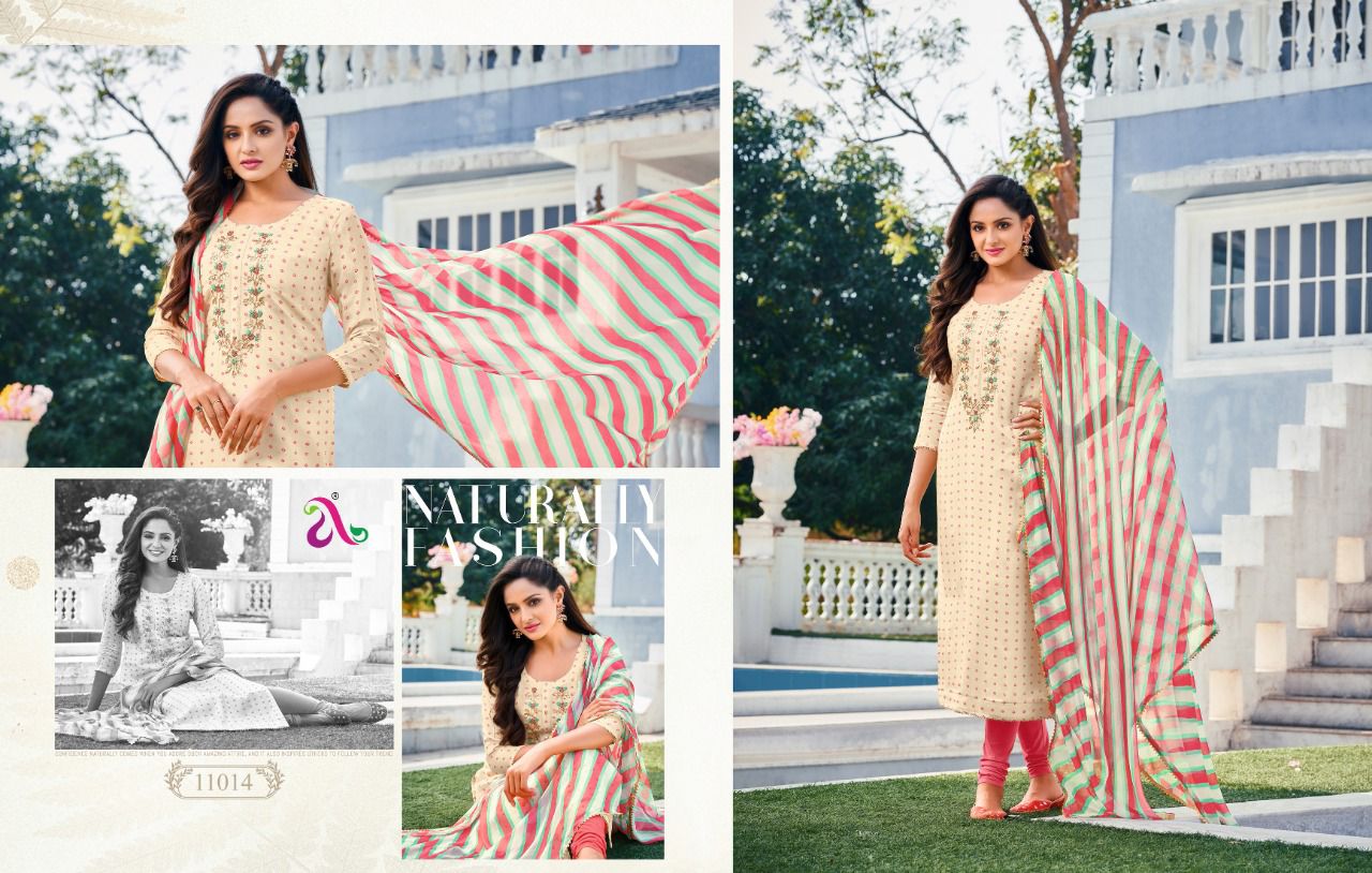 Angroop Dairy Milk Vol  35 Chanderi Cotton Dress Material Catlaog