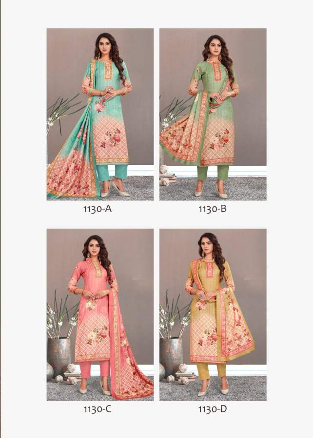 Bipson Nargis 1130 Ready Made Woollen Drees  Meterials Catalog