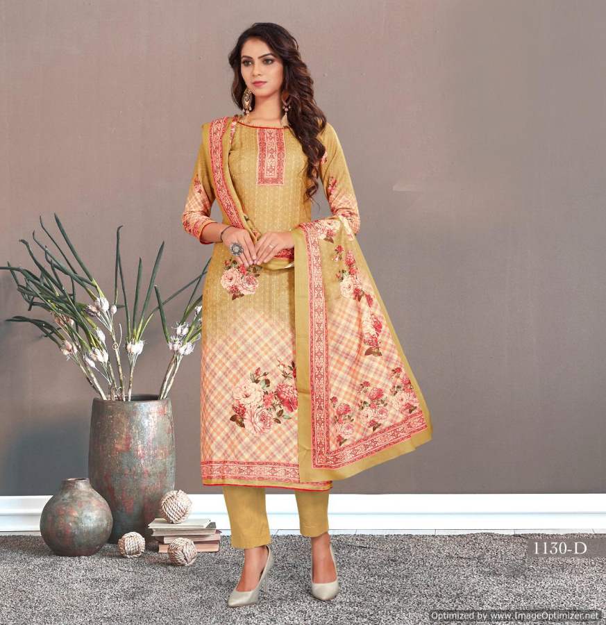 Bipson Nargis 1130 Ready Made Woollen Drees  Meterials Catalog