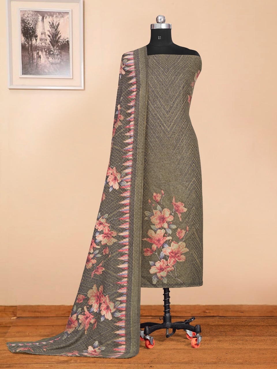 Bipson  Safarl  1679  Wolleen Pashmina  Dress Material Catalog