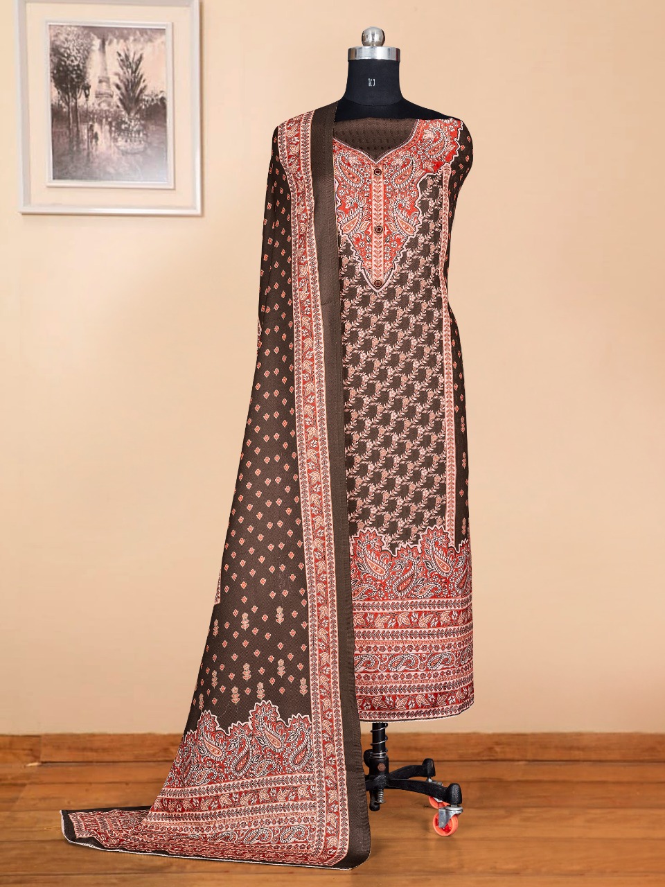 Bipson  Winter Queen 1596  Wolleen Pashmina  Dress Material Catalog