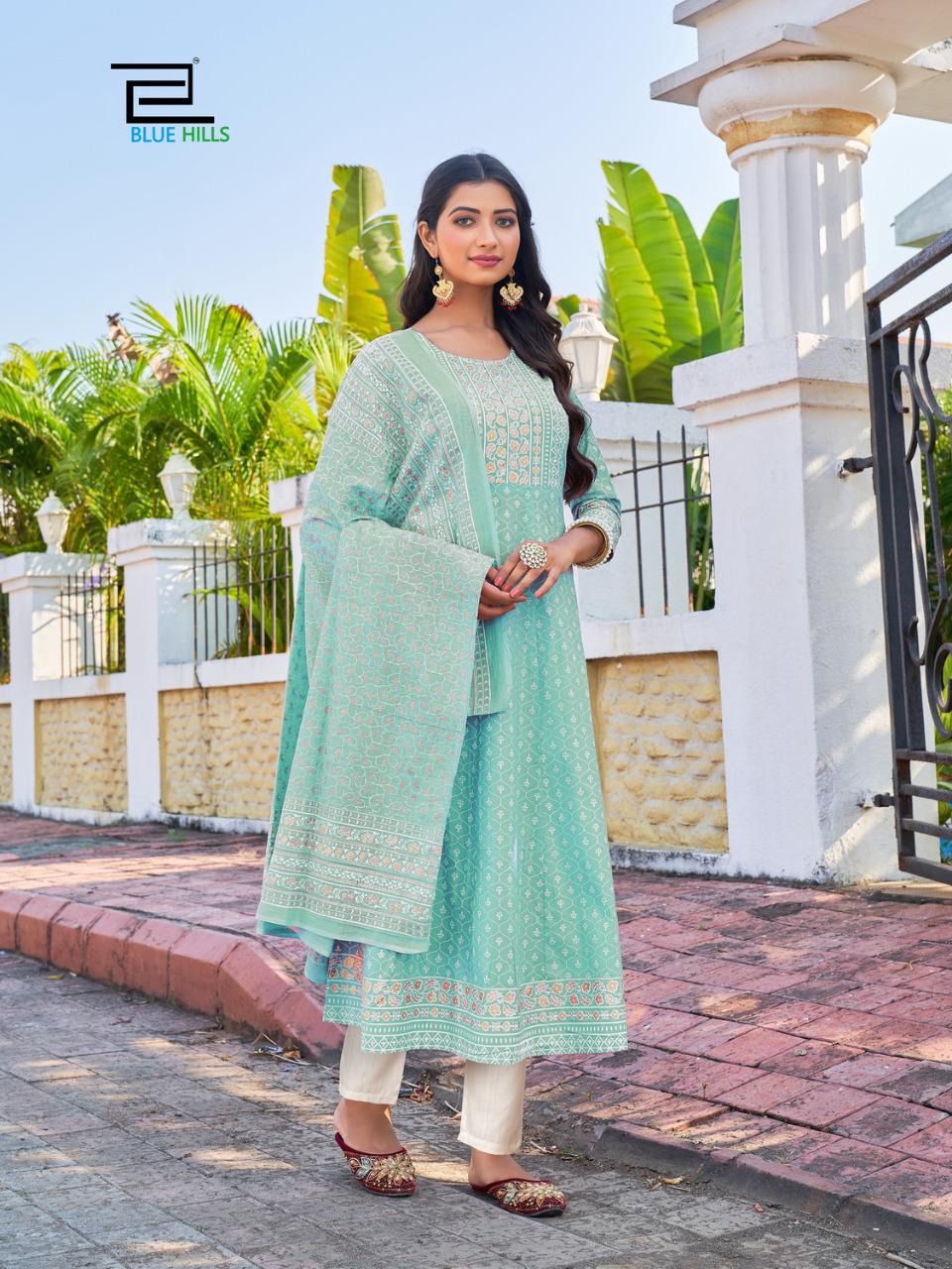 Blue Hills Capture Vol  3 Festive Wear Ready Made Kurti Bottom And Duptta