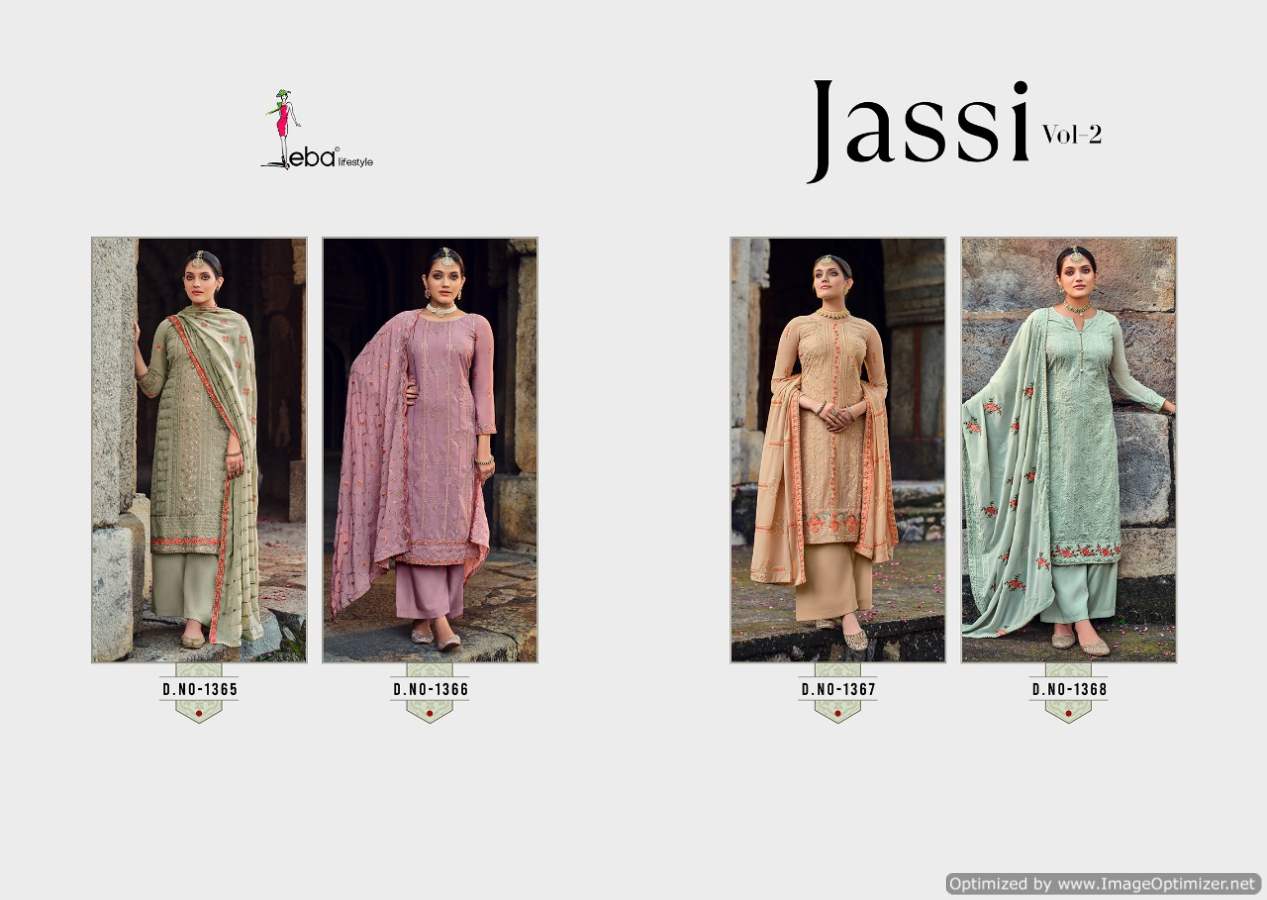 Eba Jassi Vol  2 Georgette Dress Material Wholesale In Surat