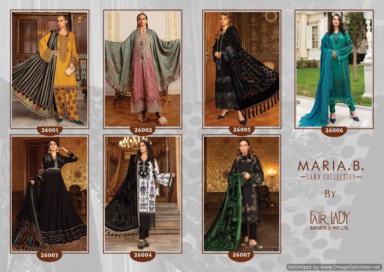 Fair Lady Maria B Lawn Collection Pakistani Salwar Kameez Catalog