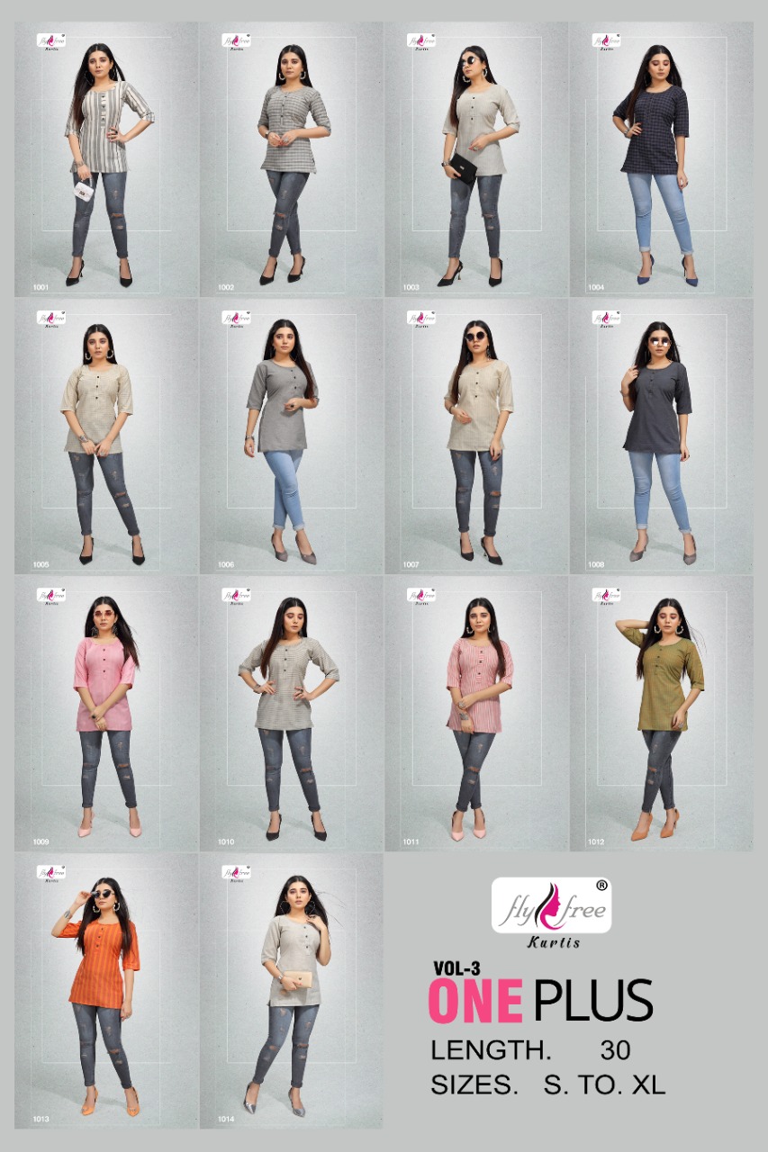 Fly Free One Plus Vol 3 Short  Fancy Casual Wear   Top