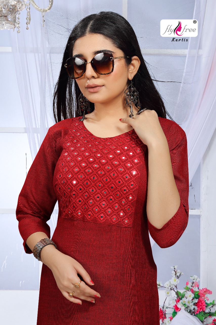 Fly Free Sunwin Casual Wear  Kurti Catalog