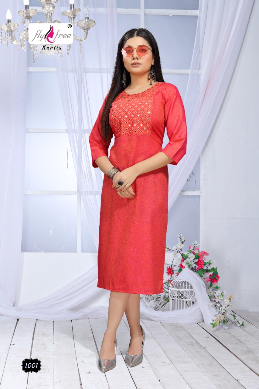 Fly Free Sunwin Casual Wear  Kurti Catalog