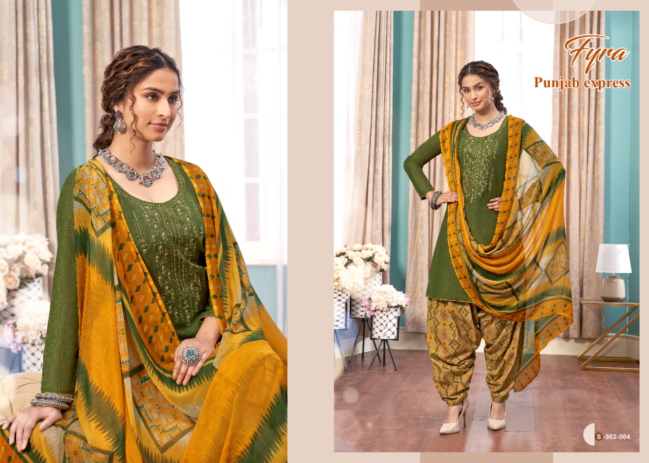 Fyra Punjab Express Pure Soft Cotton Casual Wear Dress Material Catalog