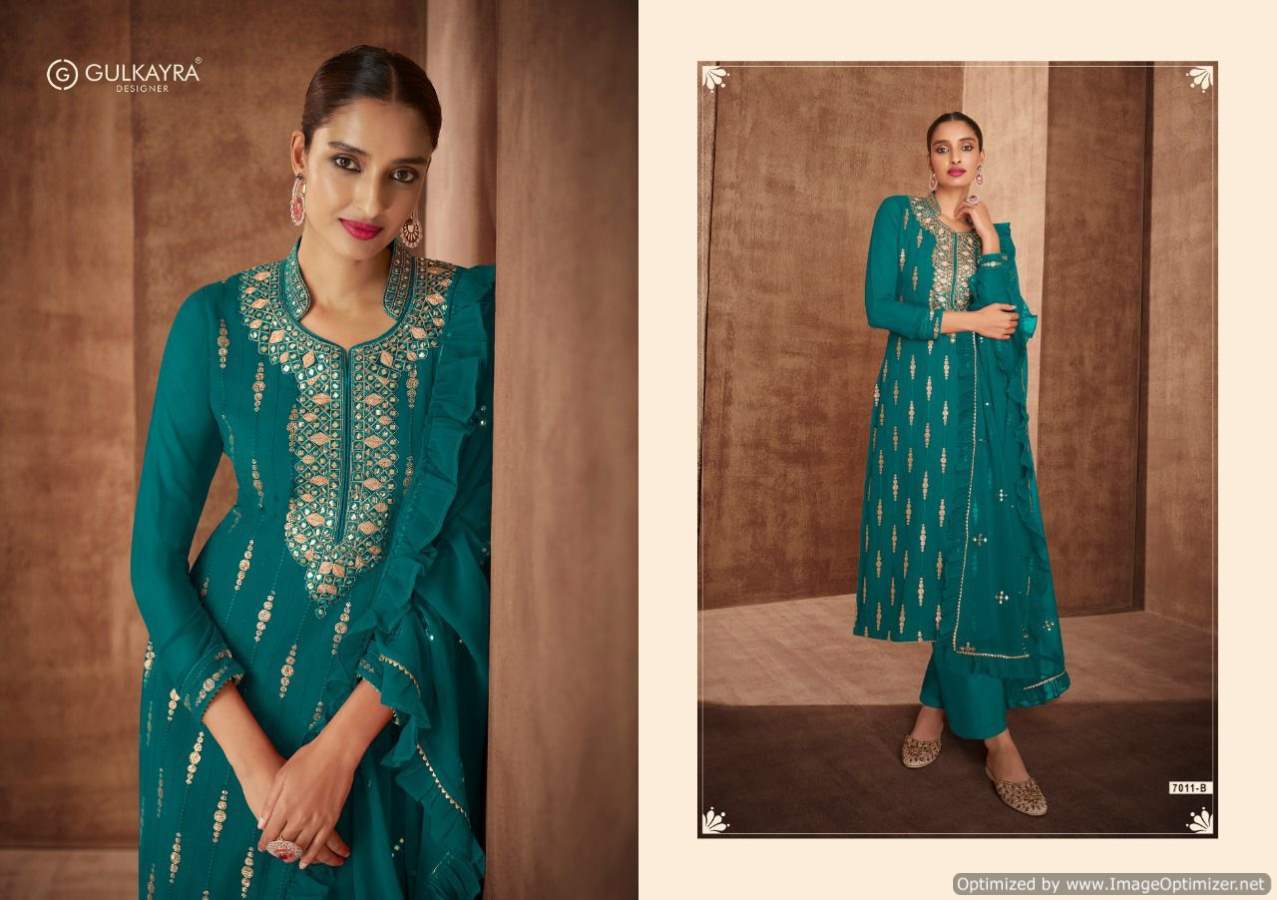 Gulkayra Naira Georgette Wear Designer Salwar Suits Catalog