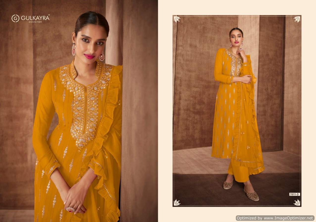 Gulkayra Naira Georgette Wear Designer Salwar Suits Catalog