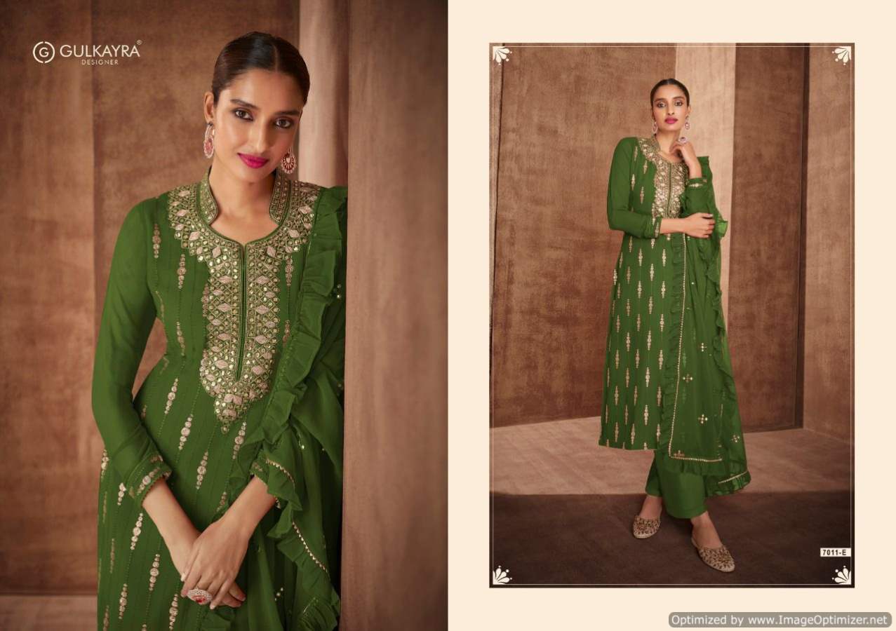 Gulkayra Naira Georgette Wear Designer Salwar Suits Catalog
