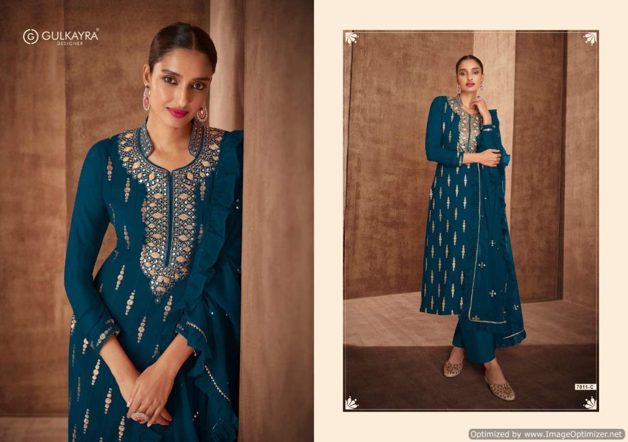 Gulkayra Naira Georgette Wear Designer Salwar Suits Catalog