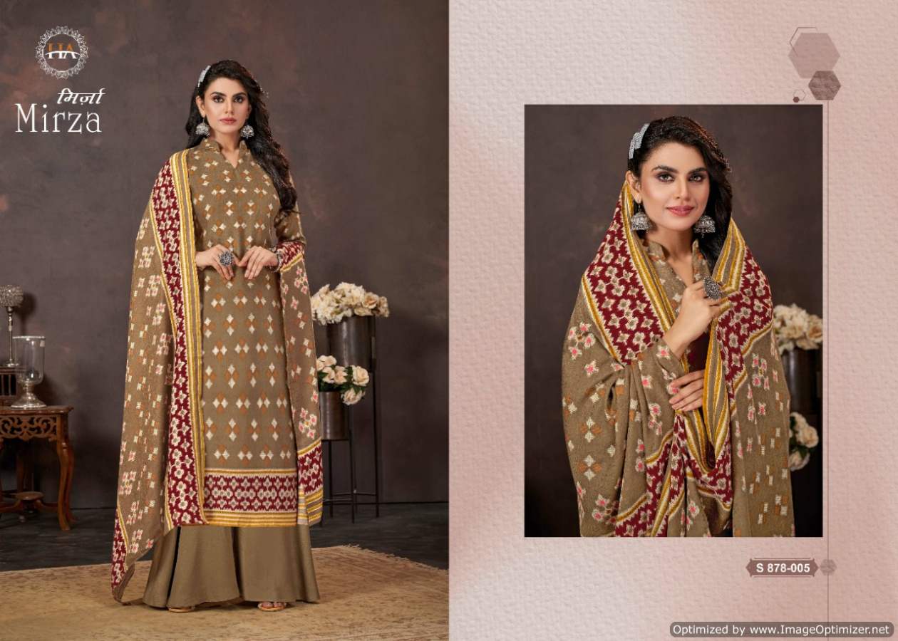 Harshit Mirza Winter Designer Pashmina Dress Material Catalog