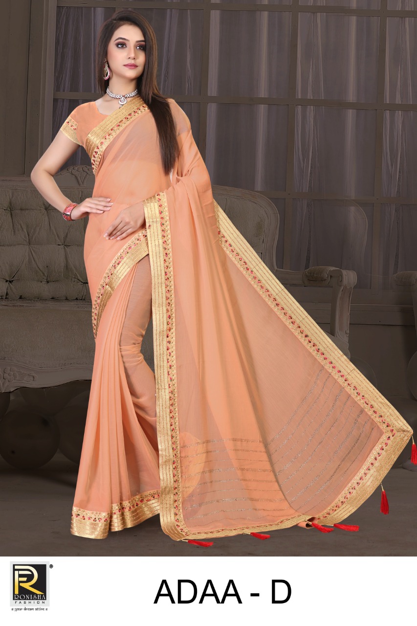 Ranjna Adaa Fancy Work Border Siroski Diamond Box Beautiful Collection
