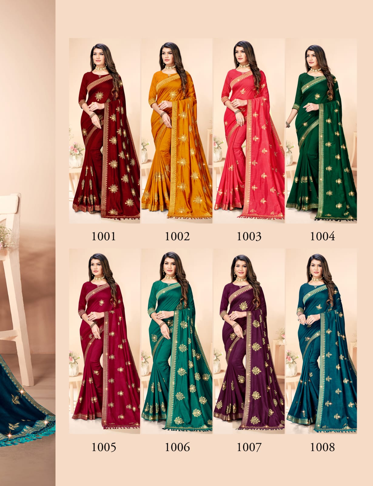 Ranjna Alishya Embroidery Worked With Diamond Festive Wear Saree Collction