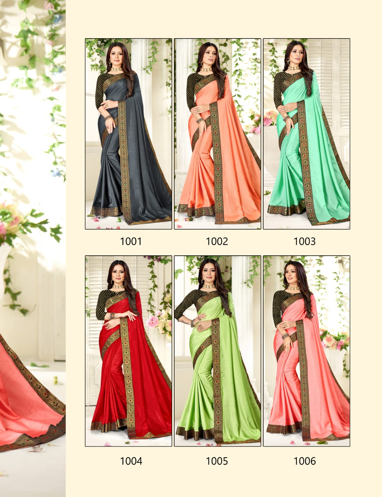 Ranjna Rajkumari Fancy Border Broket Blouse Festive Wear Saree Collction